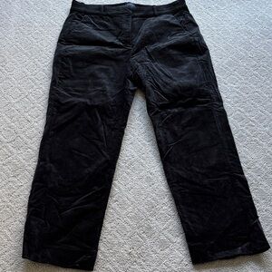 J. Crew Kallie Velvet Straight-Leg Pants